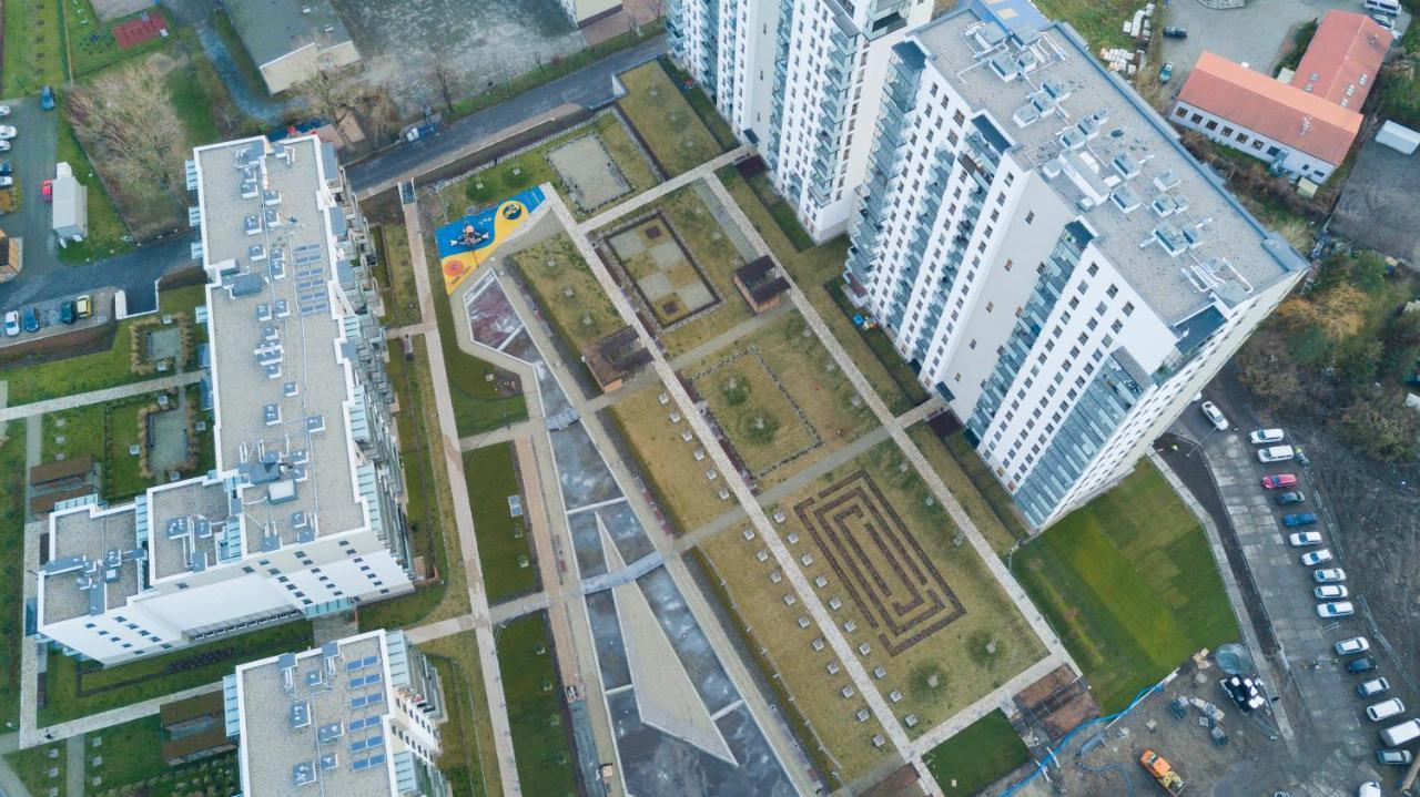 10Th Floor View Of Gdansk By The Sea Apartment Exterior photo